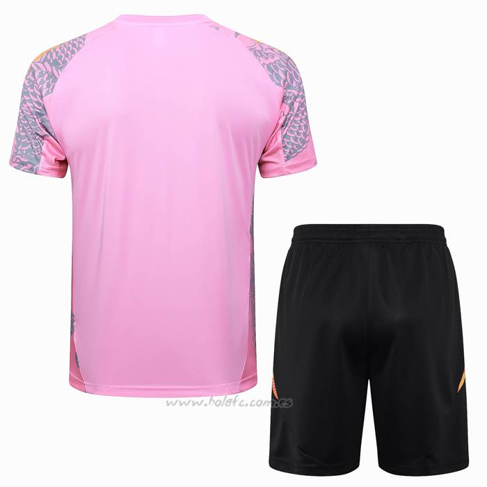 Chandal del Real Madrid Dragon Manga Corta 2024-2025 Rosa - Pantalon Corto